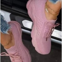 Lace-Up Vulcanized Platform Sneakers