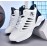 Lightweight Lace Up White and Black Athletic Sneakers