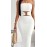 Long Sleeveless Form-Fitting Strapless Evening Dress
