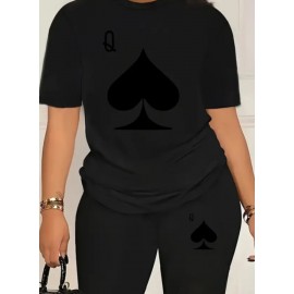 Women's Casual Queen Lounge Wear Set