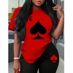 Women's Casual Queen Lounge Wear Set