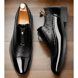 Men's Oxford Non-Slip Zipper Dress Shoes