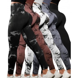 Yoga 5pcs High Waisted Compression Leggings Set