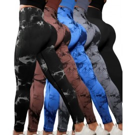 Yoga 5pcs High Waisted Compression Leggings Set