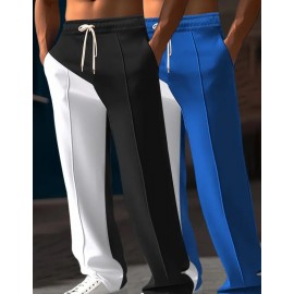 Men's 2-Piece Stylish Casual Trouser Pants