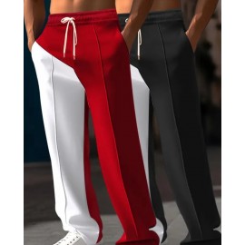 Men's 2-Piece Stylish Casual Trouser Pants