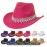 Women's Shiny Style Water Drop Rhinestone Glittering Top Brim Cowgirl Hat