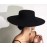 Women's Lightweight Wide Brim Flat Derby Fedora Hat