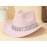 Women's Shiny Style Water Drop Rhinestone Glittering Top Brim Cowgirl Hat