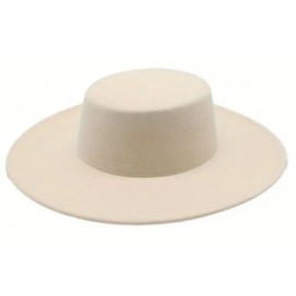 Women's Lightweight Wide Brim Flat Derby Fedora Hat