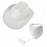 Women's 3pcs Rhinestone Denim Cowboy Hat, Heart Shaped Glasses, and Bandana