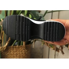 Women's Black Low-Top Slip-On Breathable Mesh Casual Sneakers