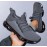 Women's Gray Knitted Lightweight Air Cushioned Sport Shoes