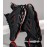 Men's Casual Black and Red Tint Sport Sneakers