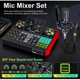 New Ten lamp G10-P15 Podcast Equipment Mic Mixer Set