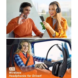 Wireless 55Hrs Working Time Noise Cancelling Headset