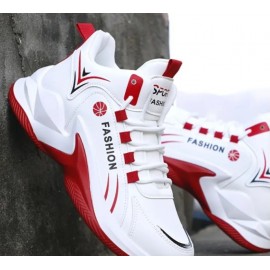 Breathable Lace-Up Cushioned Sport Sneakers
