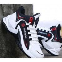 Breathable Lace-Up Cushioned Sport Sneakers