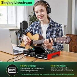New Ten lamp G10-P15 Podcast Equipment Mic Mixer Set
