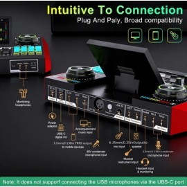 New Ten lamp G10-P15 Podcast Equipment Mic Mixer Set