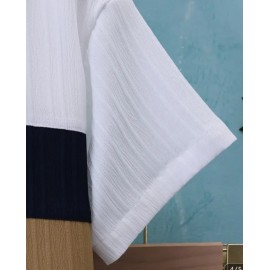 Boys Summer Wave Stripe Two-Piece Casual Short Set