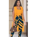 Women's 3pc Crop Tank Top Lounge Wear Set