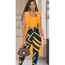Women's 3pc Crop Tank Top Lounge Wear Set