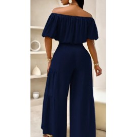 Strapless Shoulder Puff-Sleeved Stylish Summer Set