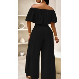 Strapless Shoulder Puff-Sleeved Stylish Summer Set