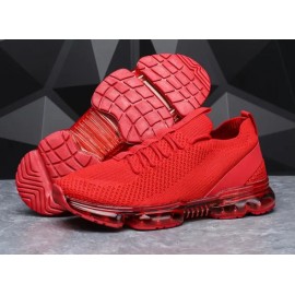 Women's Breathable Mesh Red Casual Athletic Sneakers