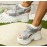 Women's Black Knit Lace-Up Chunky Platform Sandals