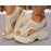 Women's Knit Mesh Platform Heel Casual Summer Sandals