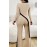 Elegant Knit Fabric Spring Evening Jumpsuit