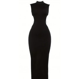 Elegant Backless Form-Fitting Summer Evening Dress