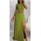 Elegant Cut Out Waist Solid Color Long Evening Dress