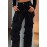 High-Waisted Straight Leg Rhinestone Decorative Pants