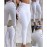 Stretchy White High-Waisted Casual Legging Pants