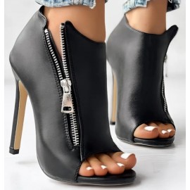 Women's Slip-On Thin High Heels Casual Boots