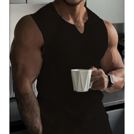 Men's Slim Fit Sleeveless Casual Workout Shirt