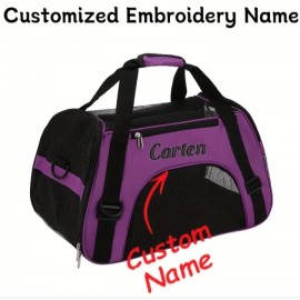 Portable Breathable Custom Embroidered Crossbody Pet Carrier Backpack
