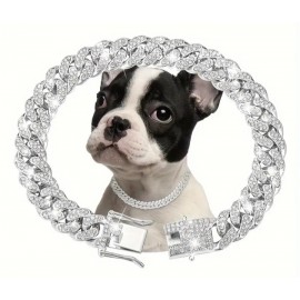 Elegant Dog and Cat Cuban Chain Luxury Pet Collar