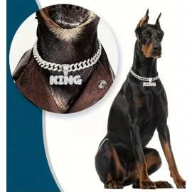 Stylish Silver Dog Chain Necklace with Pendant