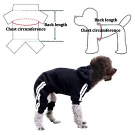 Puppy Fashionable Hoodie Jumpsuit Outfit