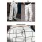 Men's White Casual Trousers with geometric line print