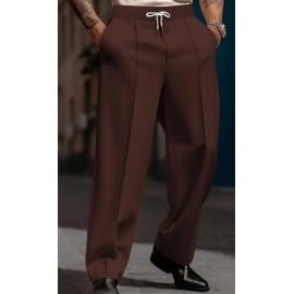 Men's Loose Straight Cut Casual Dress Pants