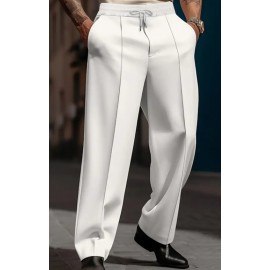 Men's Loose Straight Cut Casual Dress Pants