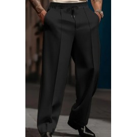 Men's Loose Straight Cut Casual Dress Pants