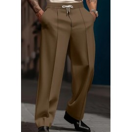 Men's Loose Straight Cut Casual Dress Pants
