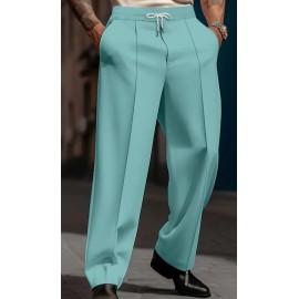 Men's Loose Straight Cut Casual Dress Pants