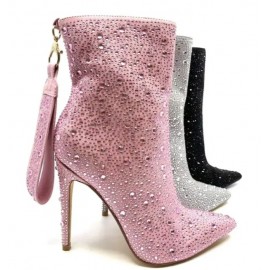 Stylish Fashionable Rhinestone Boots